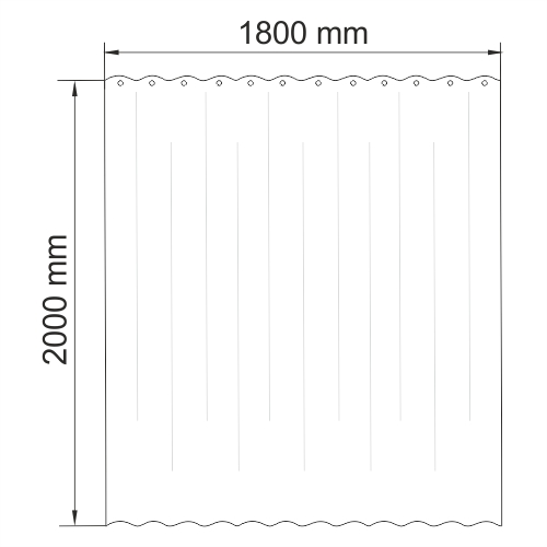 Шторка для ванной Зауэр (Sauer) SC-79101 WasserKRAFT