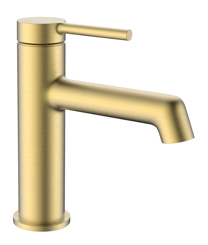 Смеситель для умывальника золотой сатин R20.10.03 RAGLO