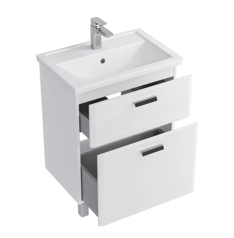 Тумба Gretta 60 напольная с умывальником Фостер 60 330.1-1.5.1.КФОС