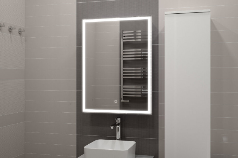 Зеркало-шкаф "Allure LED" 600х800 правый с розеткой