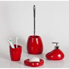 BISTRO Набор декоративных аксессуаров для ванной комнаты, 4 предмета (запасная помпа в комплекте)