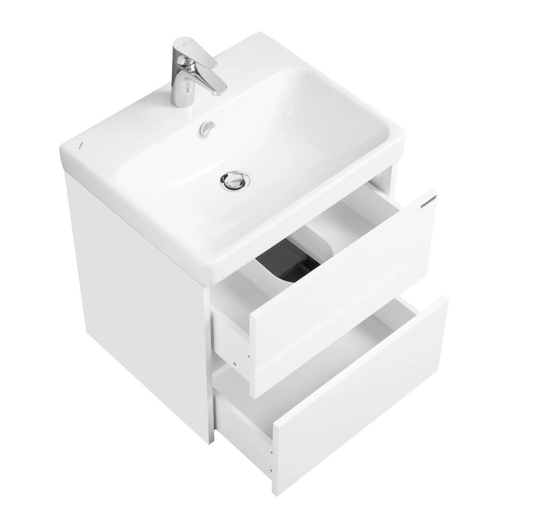 Тумба Сканди 55 Белый + раков. Адриана 55 (1A251701SD010+1WH501620)