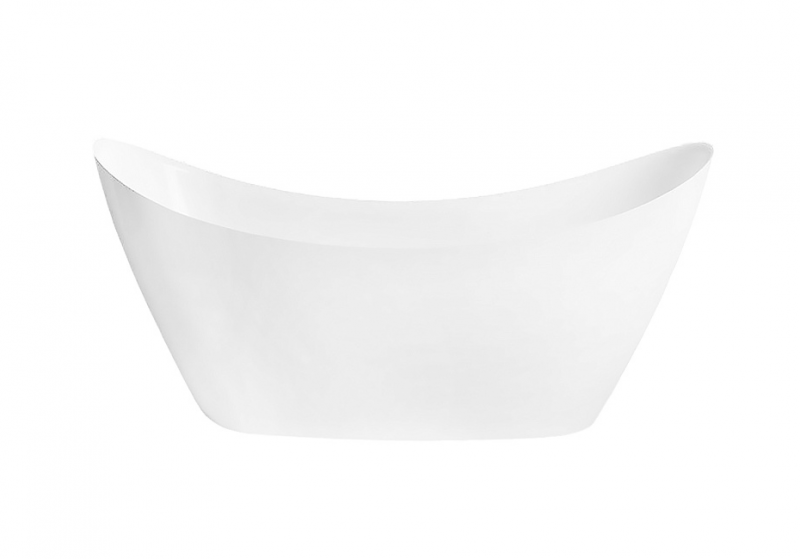 Акриловая ванна 1700*750*720мм MELADO белая, свободностоящая + сифон и метал ножками