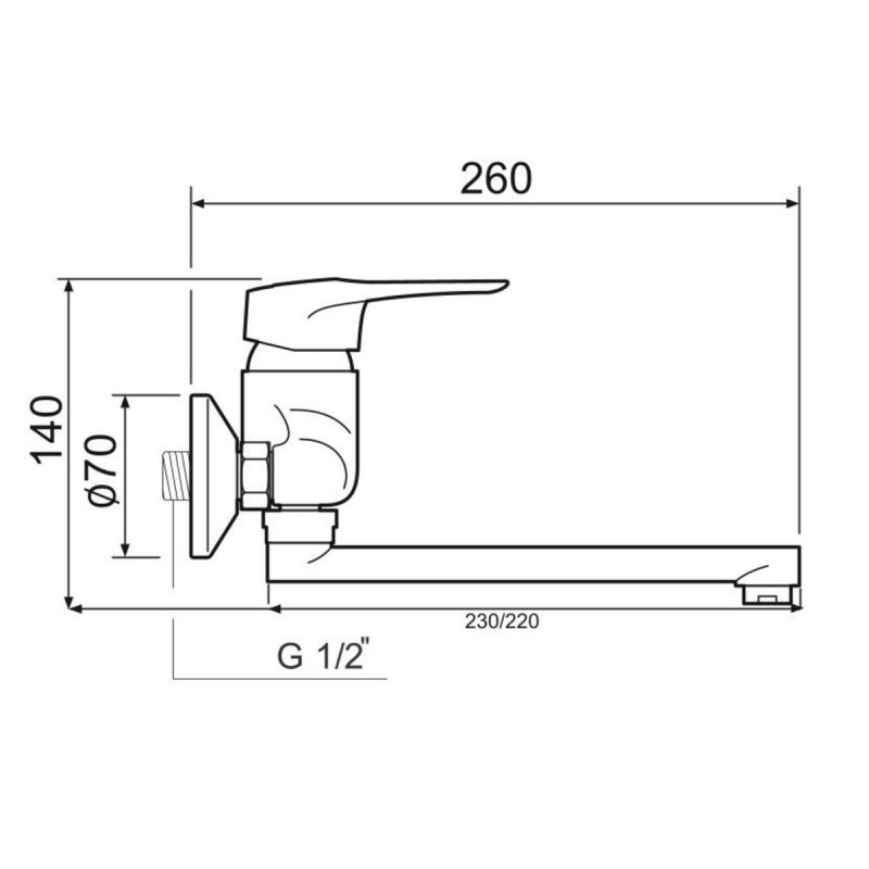 Смеситель для кухни SL55-005