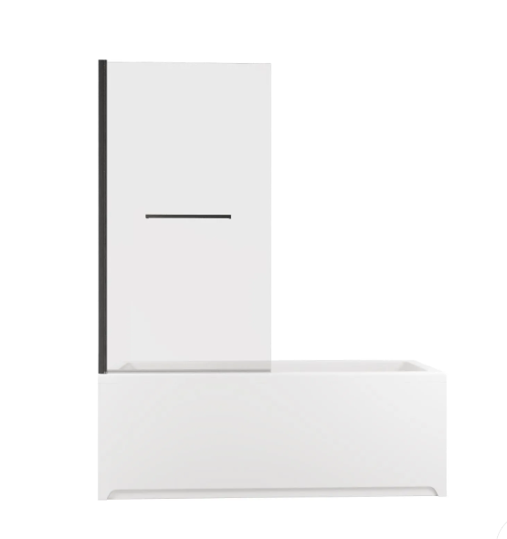 Шторка на борт 3.31022.BBA PRIORITY, 800мм H=1500мм стекло Optiwhite,Easyclean,черн.браш.ал (274703)