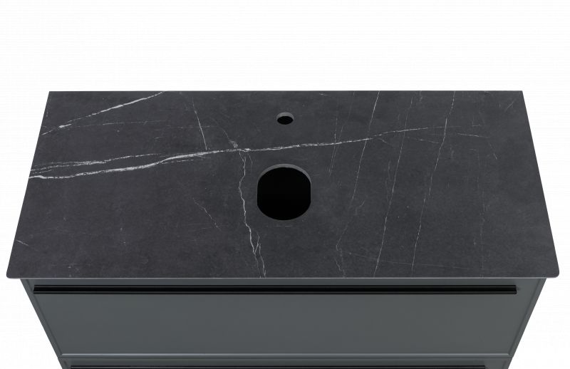 Столешница Granite Black Olive Light Lappato 100 см, Черная, FNC-03-VS03-100