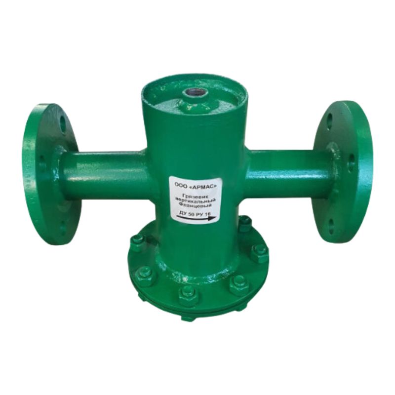Грязевик абонентский верт. плоск дно DN 80 PN16 фланец APMAC