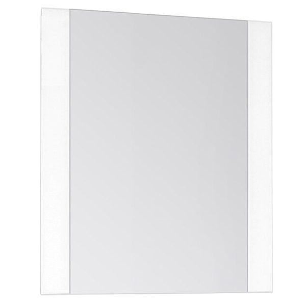 Зеркало "Монако" 80*70 Белый/Серый Лакобель ЗМ87БС