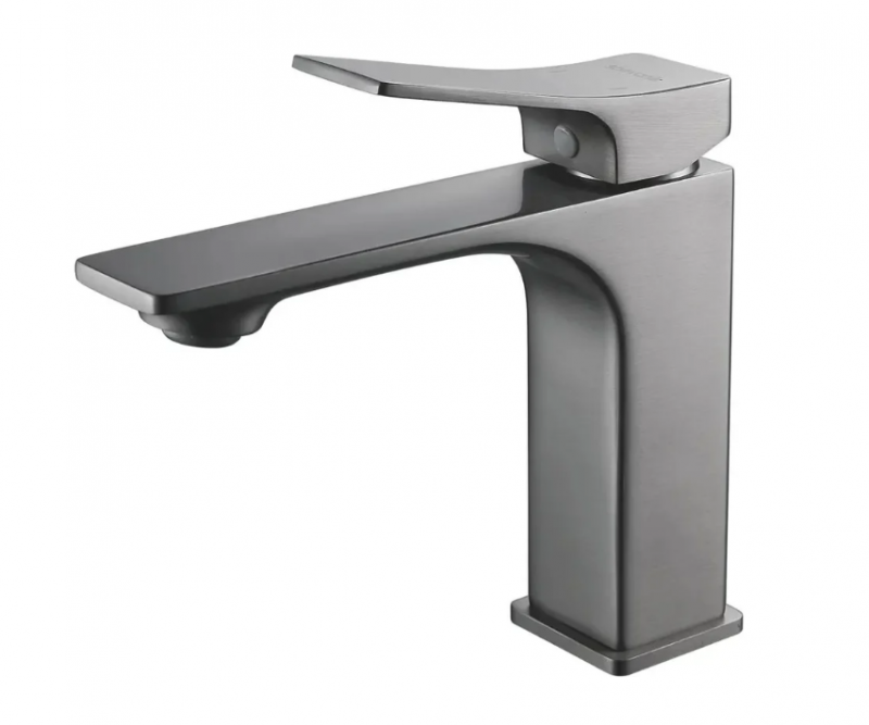 Смеситель для раковины Shevanik S6101T, оружейная сталь