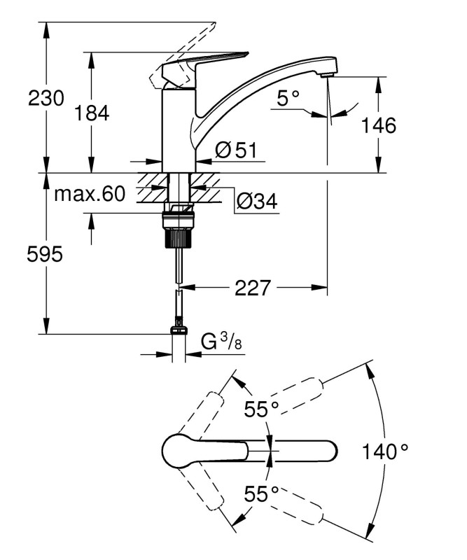 Смеситель Grohe 32441002