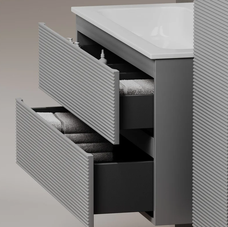 Тумба SANCOS подвесная Folk 2я цв. Ergraut Soft FL80ES