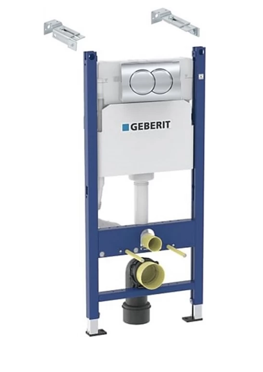 Инсталляция для унитаза Geberit Duofix, 112 см, бачок Delta 12 см, клавиш 458.149.21.2