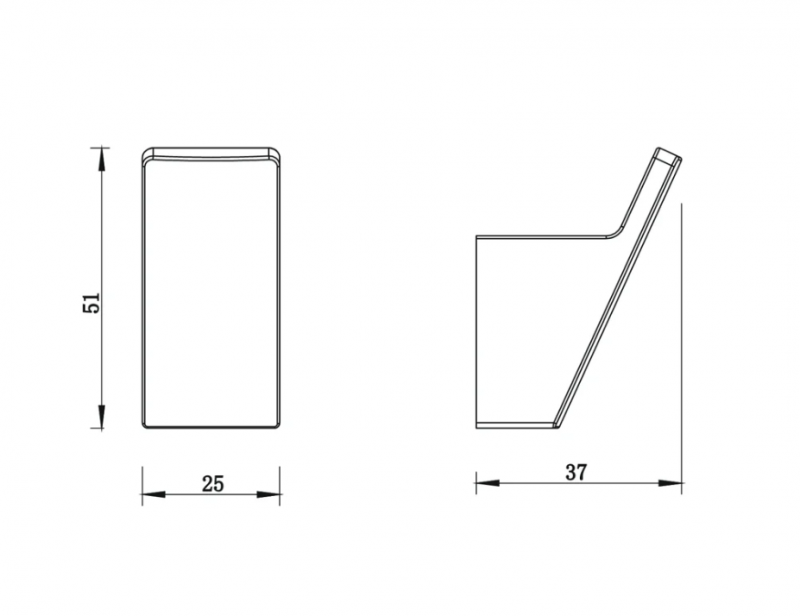 Крючок WHITECROSS Cubo CU2415GLB (брашированное золото)