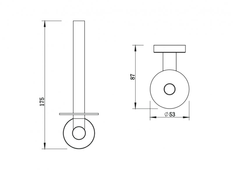 Держатель запасного рулона туалетной бумаги WHITECROSS Ergo ER2264GL (золото)